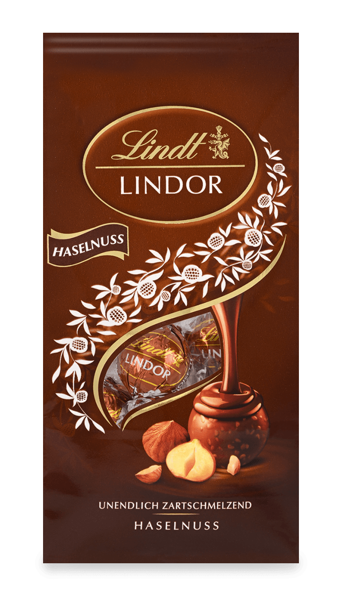 LINDOR Kugel Beutel Haselnuss, 137g