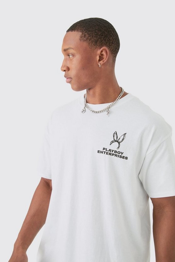 Oversize T-Shirt mit lizenziertem Playboy-Print