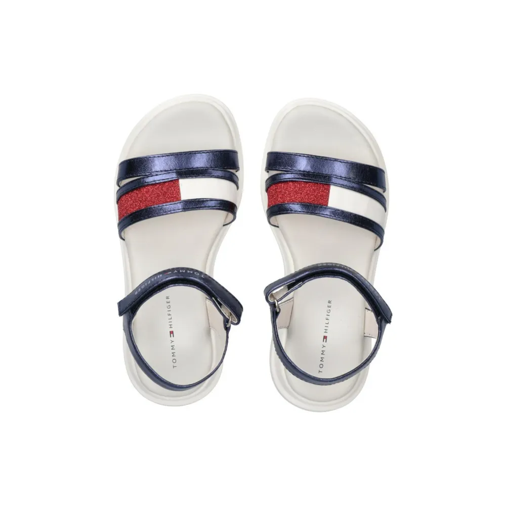 Tommy Hilfiger Velcro Sandal T3A2-31038-1160-800 / blau