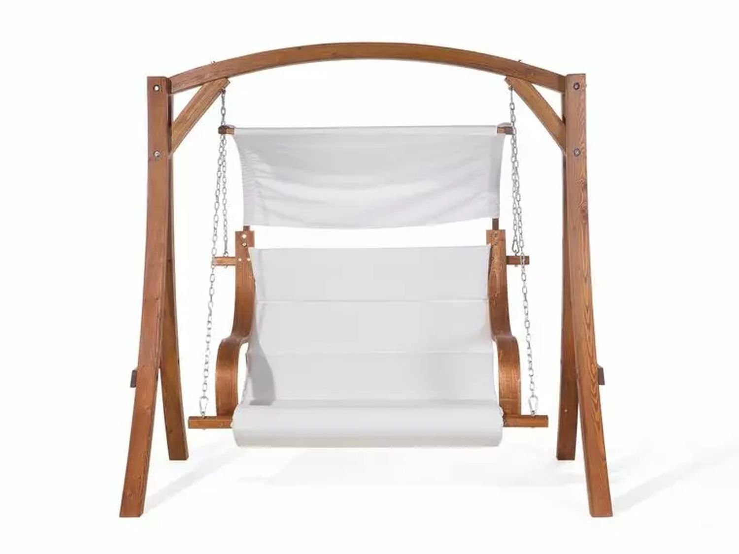 PureHaven Hollywoodschaukel Cabrera für 3 Personen 195x105x192 cm aus Lärchenholz, 3-Sitzer