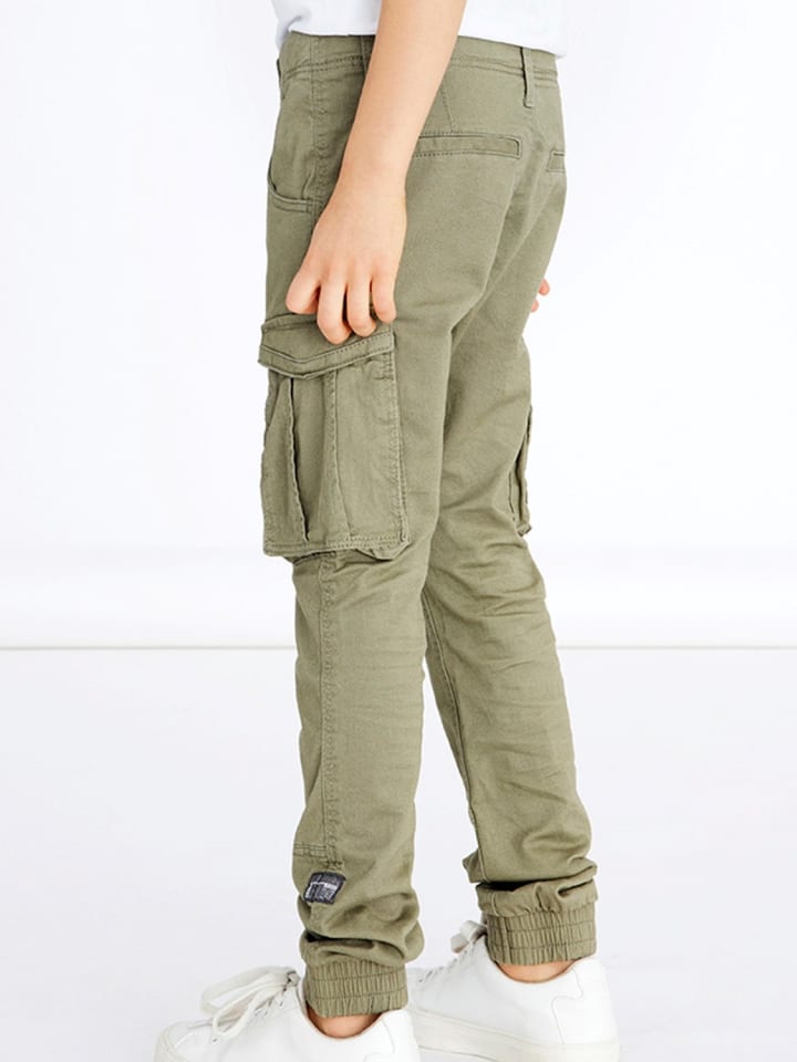 name it Cargo Hose für Jungen Jogger Chino Freizeithose NKMRYAN in Grün günstig kaufen