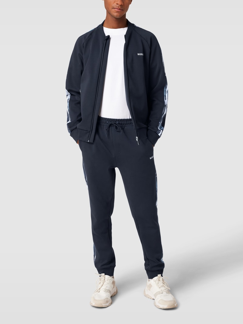Sweatpants mit Galonstreifen Modell 'Hurley' in dunkelblau