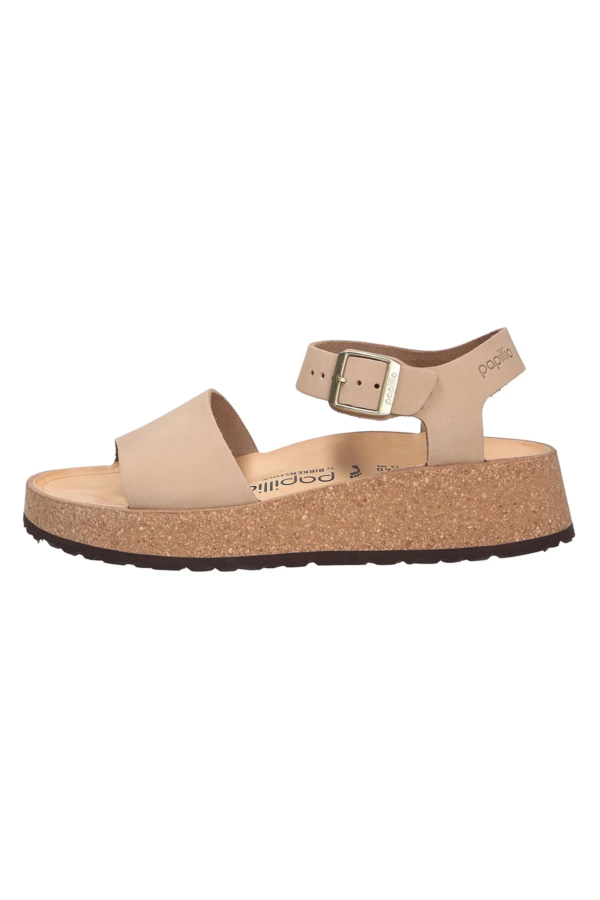 Birkenstock  Sandalette - Beige - Keilabsatz