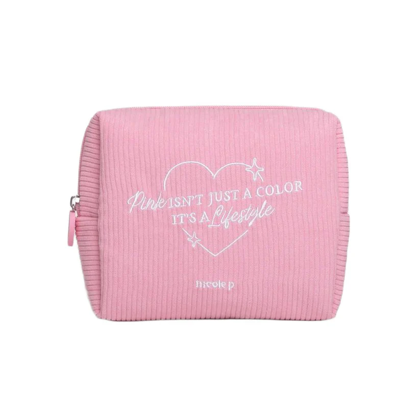 Accessori Corduroy Beauty - Rosa - Skjønnhetsetui