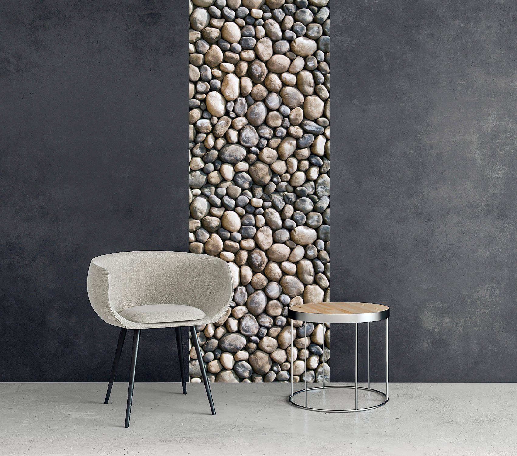 queence Vinyltapete Sophia, Steinoptik, 90 x 250 cm, selbstklebend