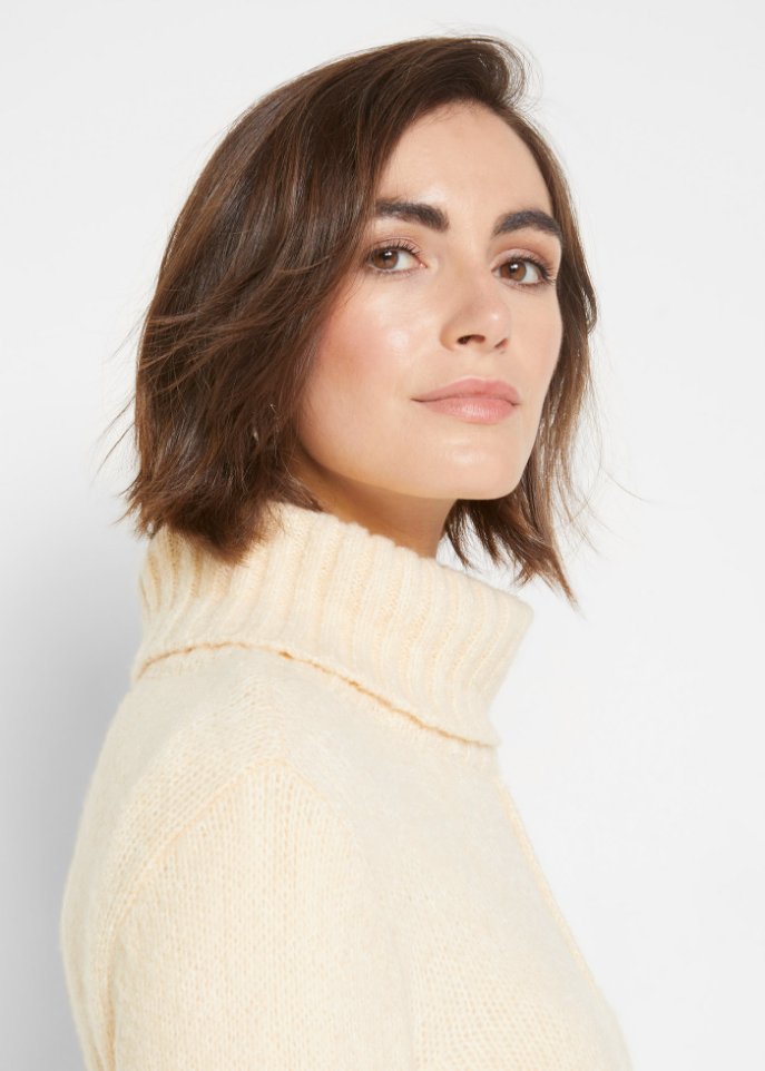 Long-Pullover mit Tragevariante