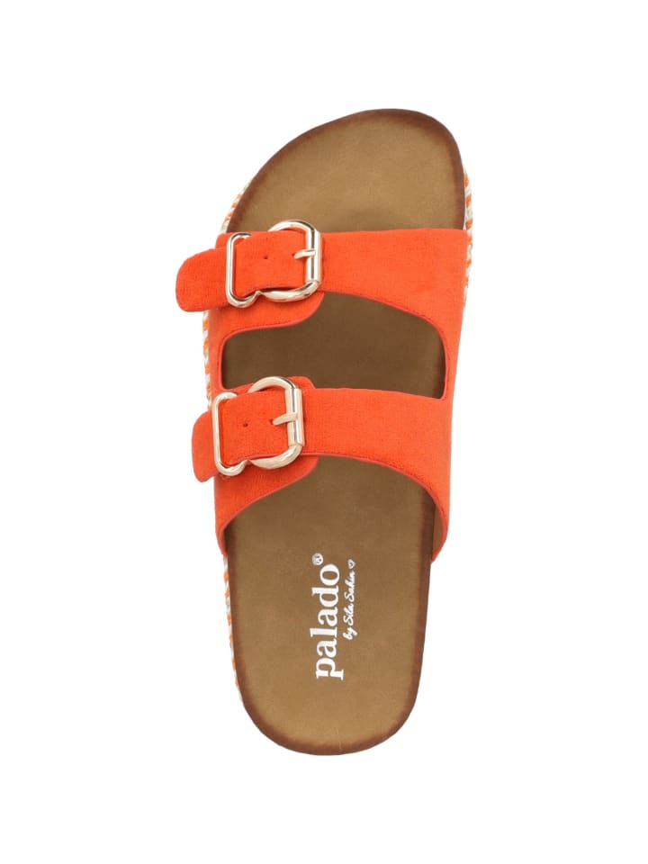 palado Plateau-Pantoletten in Orange günstig kaufen