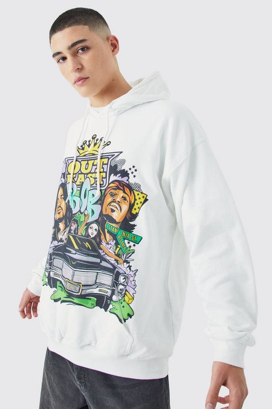 Oversize Hoodie mit lizenziertem Outcast Grafitti Print