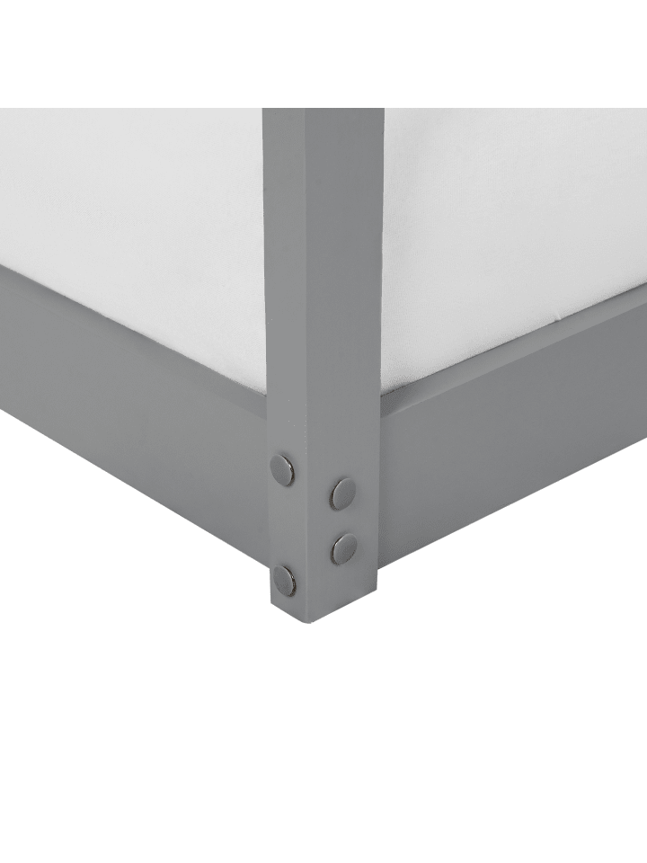 Beliani Hochbett LABATUT in Grau - (W) 92 x (H) 230 x (L) 206 cm günstig kaufen onesize