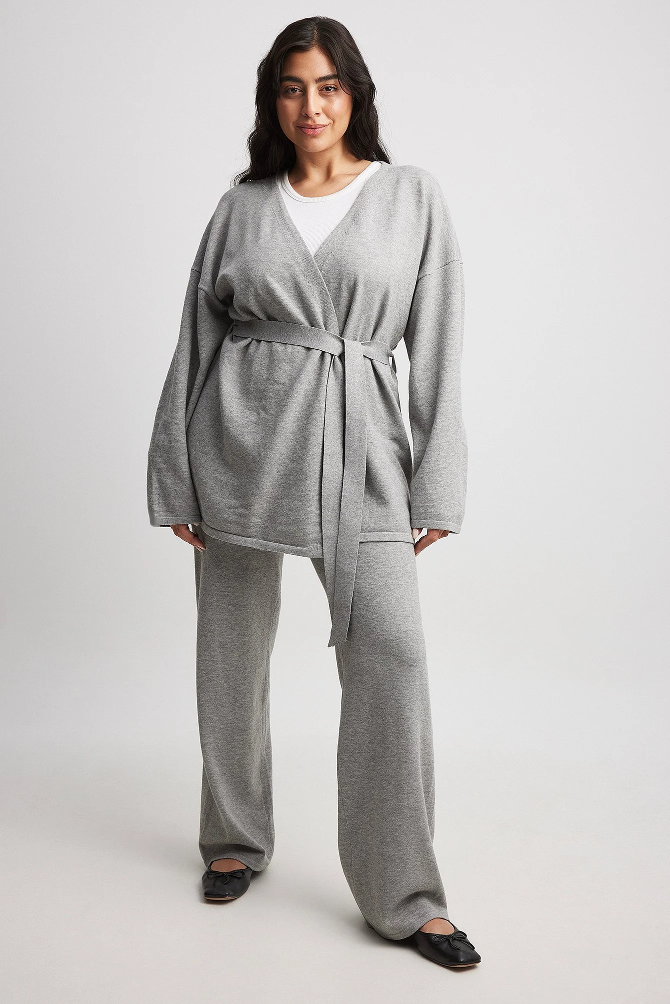 Weite Strickhose