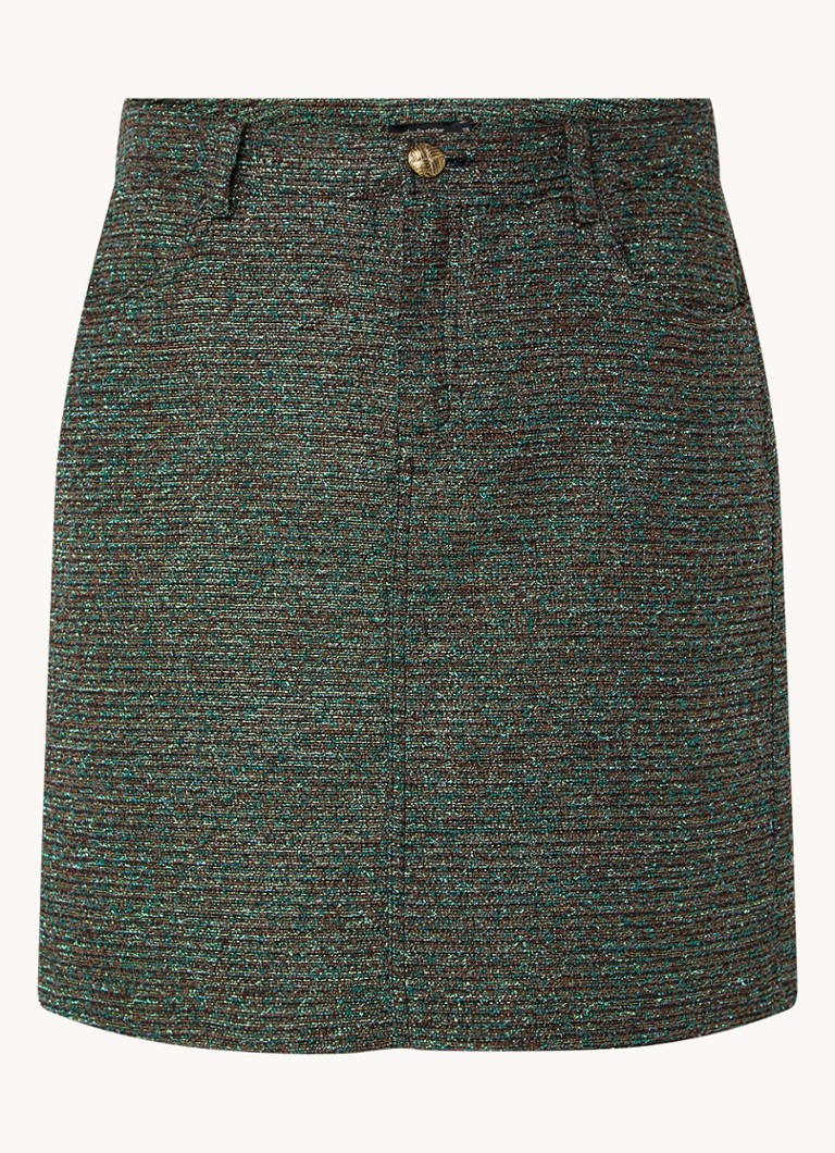 Fustă mini Claudia Sträter din tweed și lurex