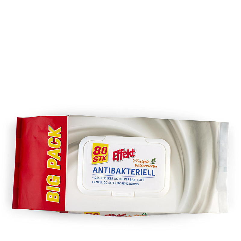 Effekt Engangsklut 80 stk antibaktriell Effekt