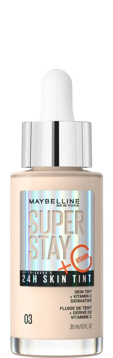 „Maybelline Super Stay 24H Skin Tint“ ilgai išliekantis skaistinamasis makiažo pagrindas, 03