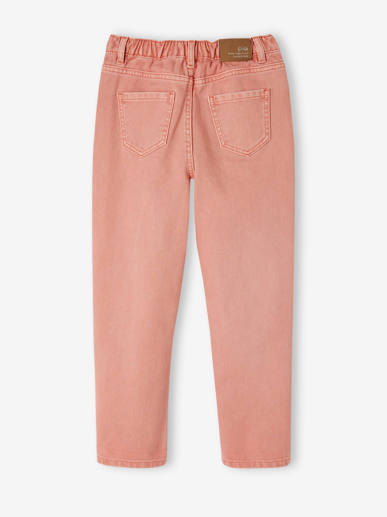 Vertbaudet Mädchen Mom-Hose, Hüftweite REGULAR - pfirsich