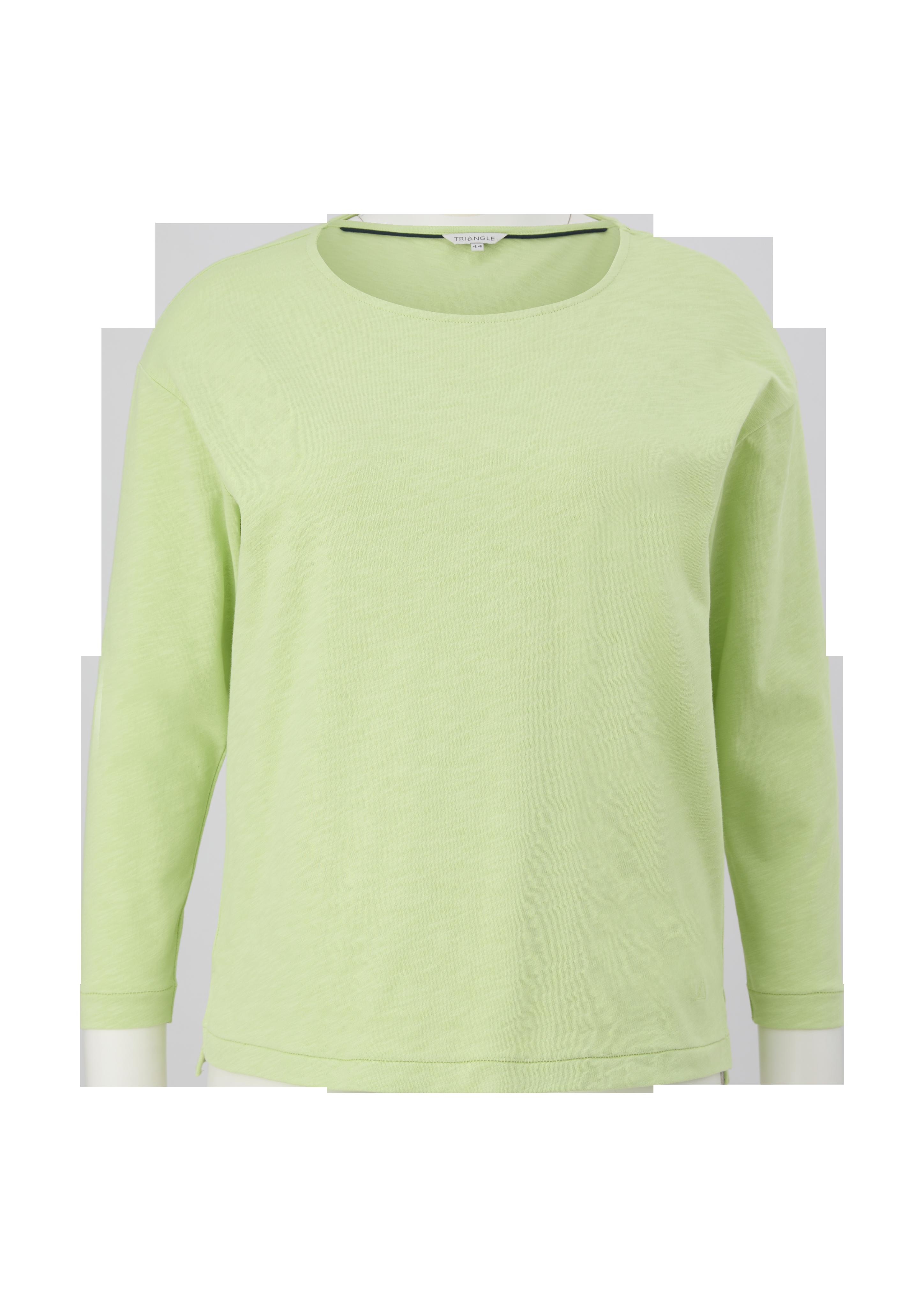 Langarmshirt mit Flammgarnstruktur  2129405-7110