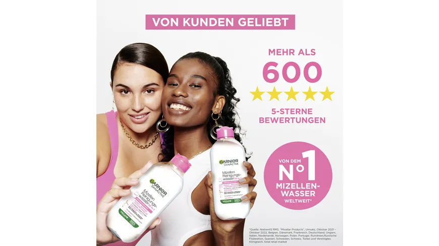 Garnier Skin Aktive Mizellen Reinigungswasser All-in-1 für normale Haut 400 ml