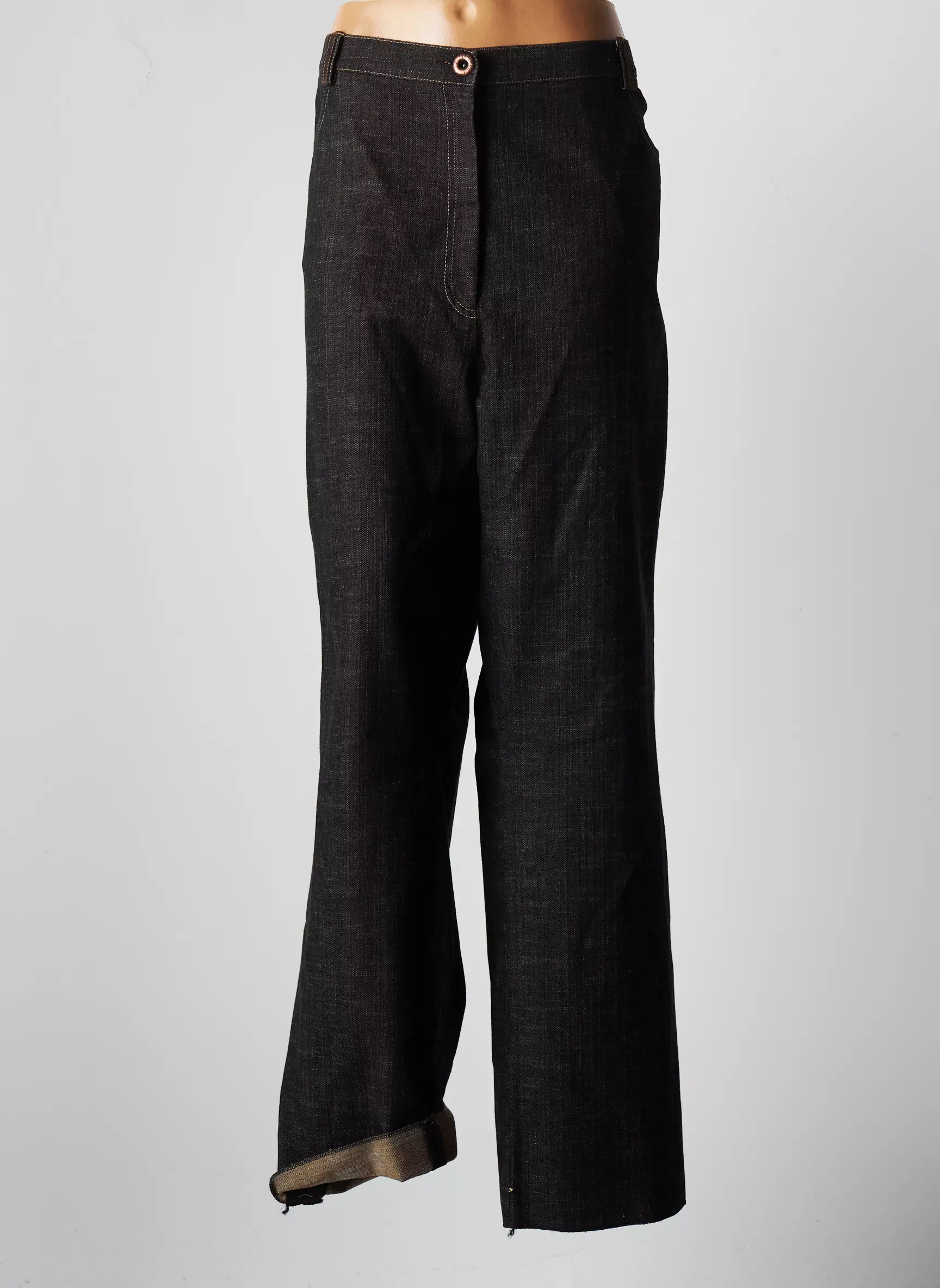 Jumfil Jeans Coupe Droite Femme couleur marron