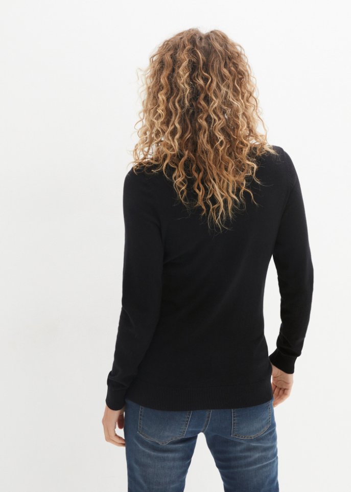Umstandsstrickpullover mit Rollkragen