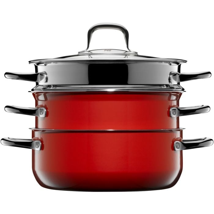 Fusiontec Compact Topf-Set, 3-teilig, Red