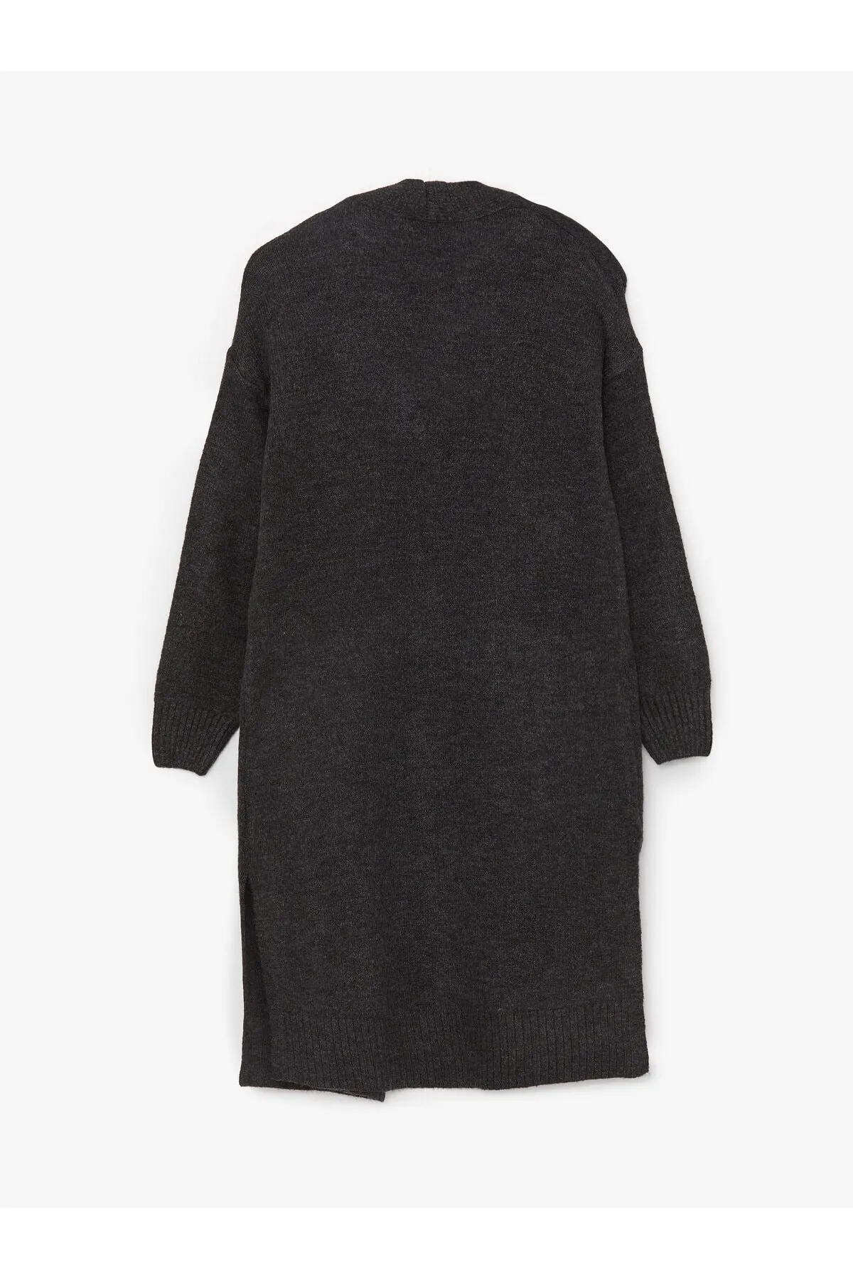 LC Waikiki  Einfarbiger, langärmliger Damen-Strick-Cardigan mit Schalkragen