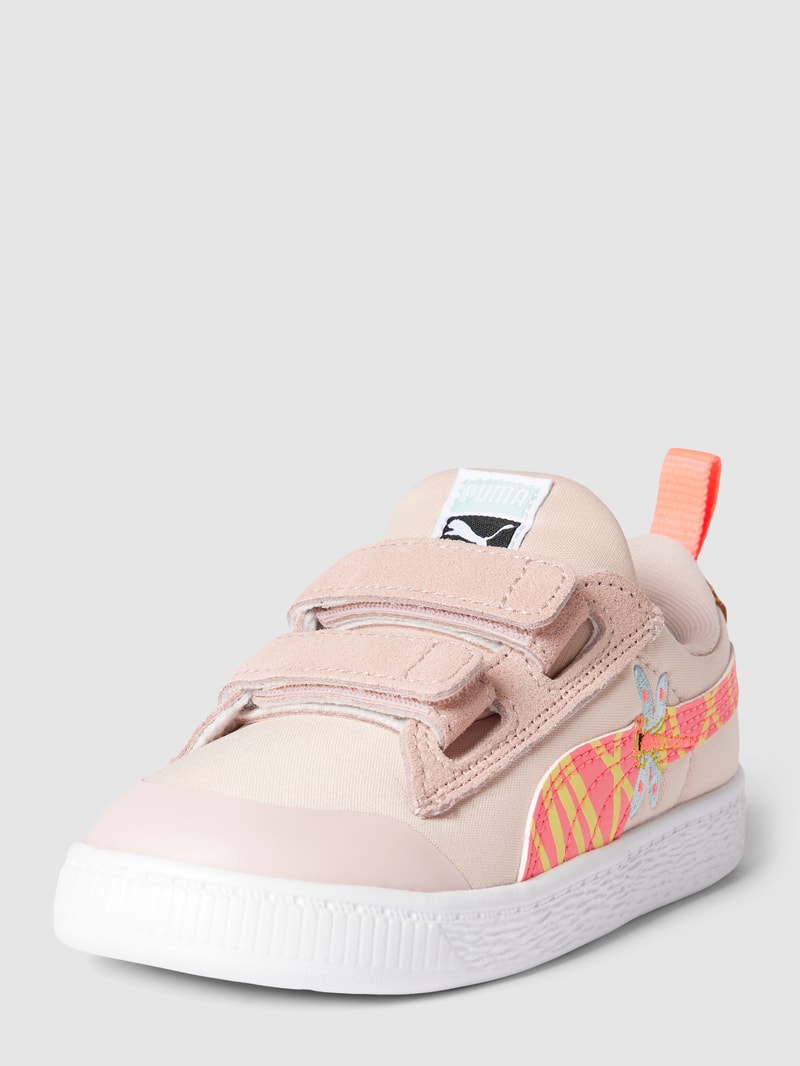 Sneaker mit Klettverschluss in beige