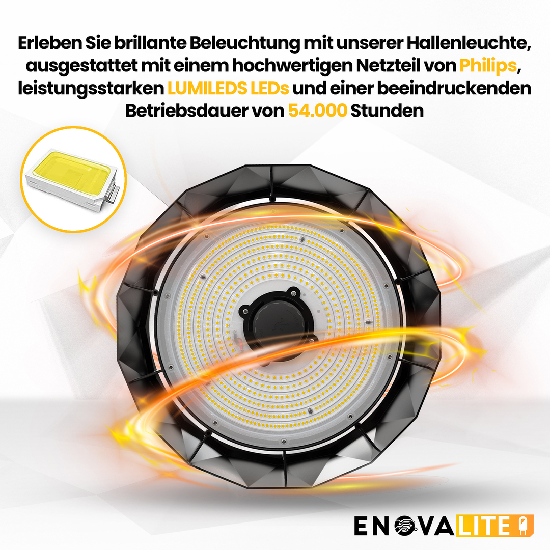 ENOVALITE LED-HighBay PRO, Diamant Design, 100 W