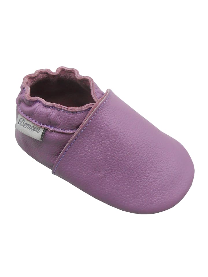 Yalion Baby Krabbelschuhe in Einfarbig Helllila günstig kaufen