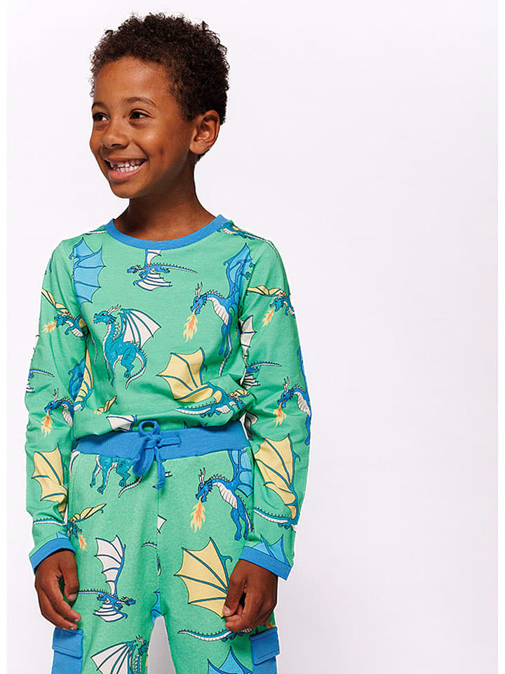 Småfolk Longsleeve in Grün/ Bunt günstig kaufen
