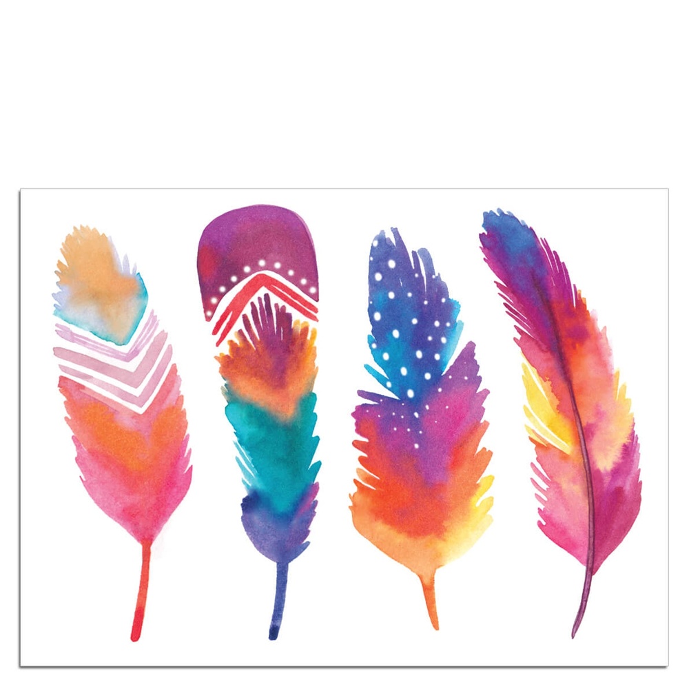 Sioou Mini plumes Tatouage éphémère