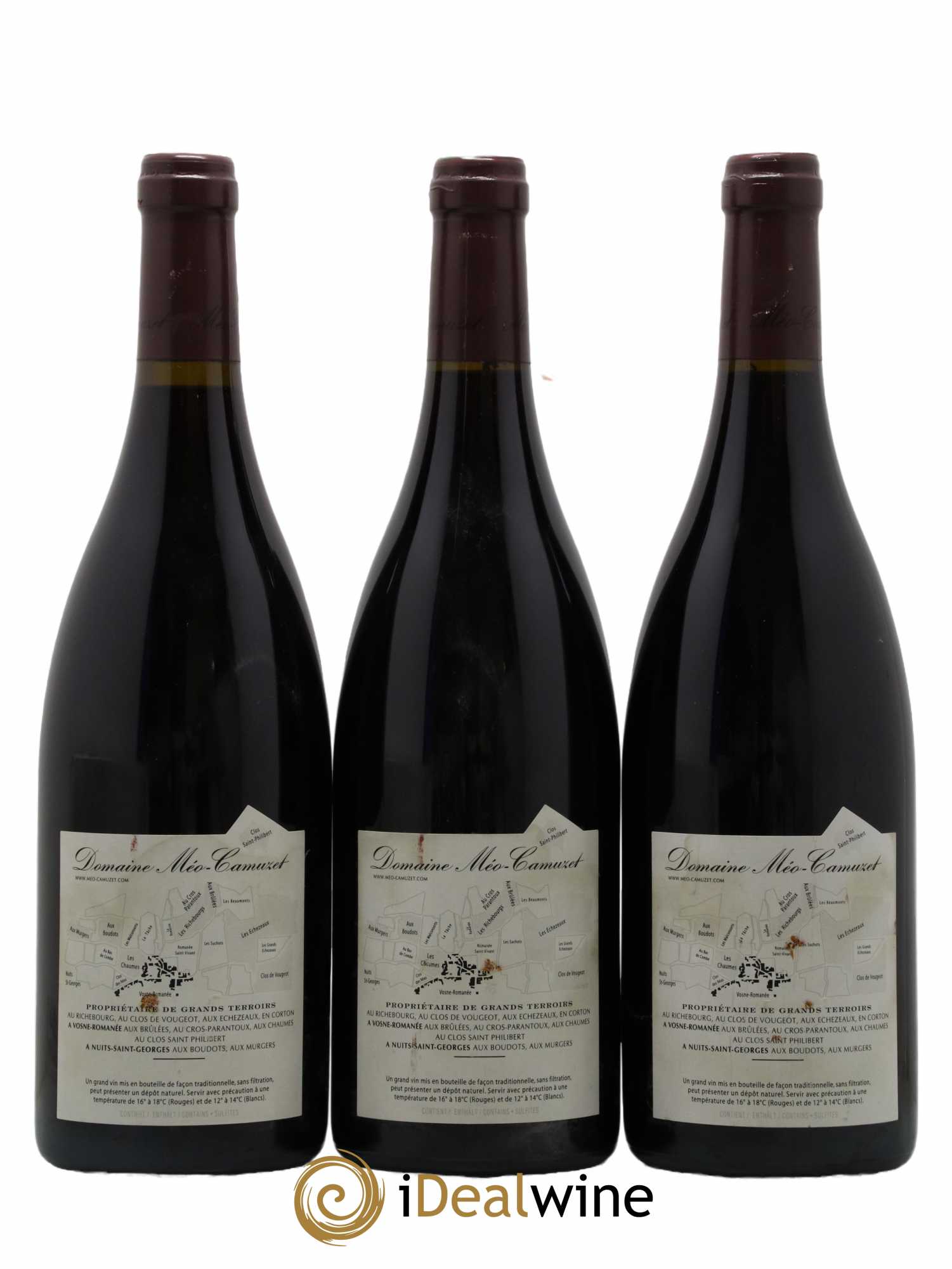 Vosne-Romanée 1er Cru Les Chaumes Méo-Camuzet (Domaine)  2007 - Lot de 3 Bouteilles