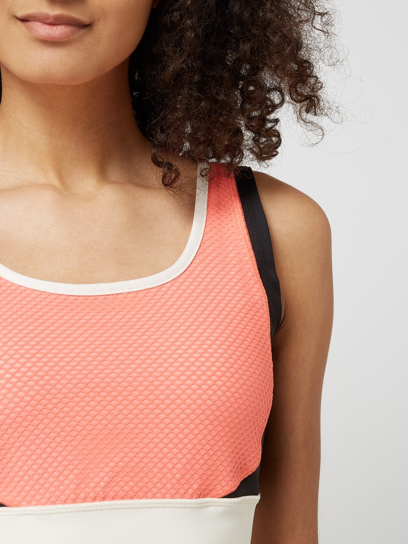 Tight Fit Bustier mit Stretch-Anteil - dryCELL in koralle