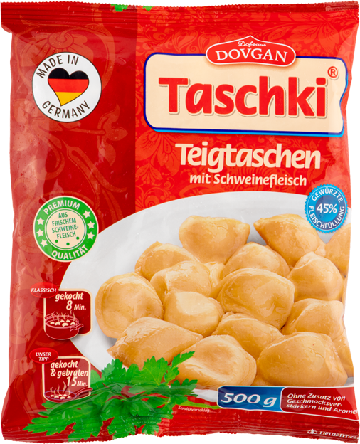 Dovgan Taschki Pelmeni mit Schweinefleisch