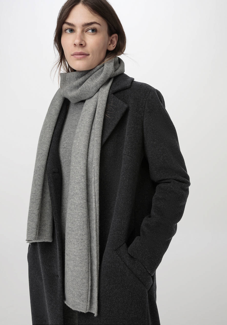 Strickschal aus Bio-Merinowolle mit Kaschmir