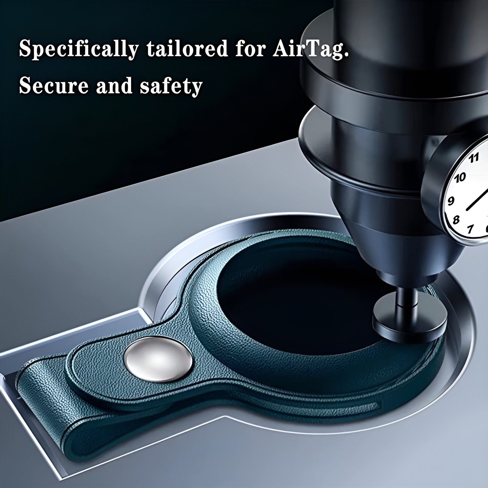 Bingo Schlüsselanhänger Set Schlüsselanhänger Airtag Anhänger Hülle - Apple Air Tags Leder Schwarz (Eleganz Aufhängung Taschen Haustierhalsband Clip-Verschluss Hochwertig Tracker Geschenkset, 2-tlg., Stahlkarabiner mit Lederhülle), Vielseitige Aufhän
