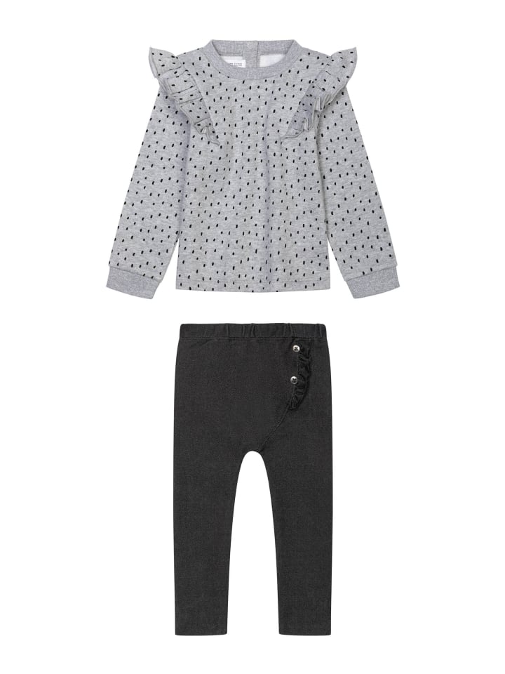 Minoti 2tlg. Outfit: Sweatshirt Pops 3 in grau günstig kaufen