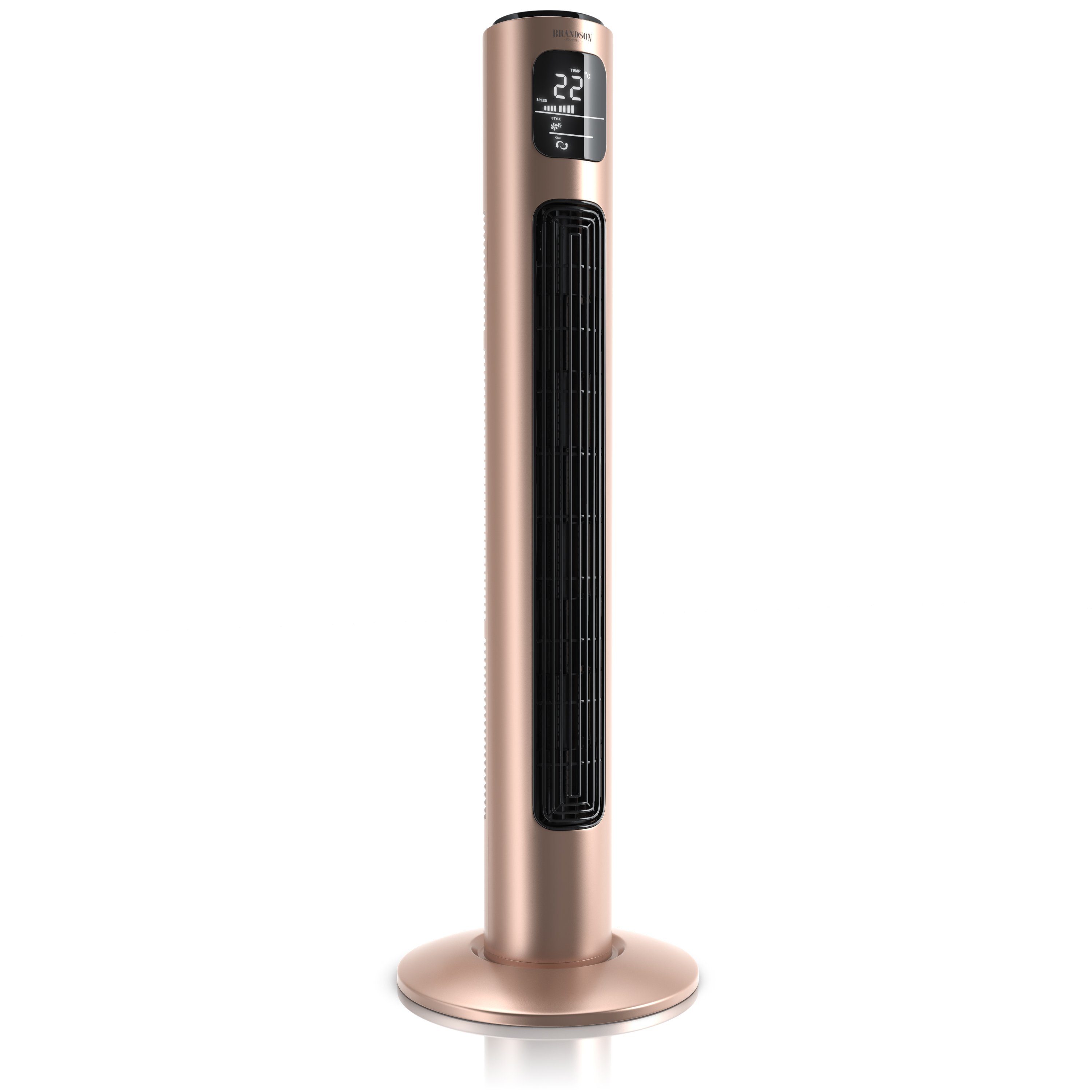 Brandson Turmventilator, Oszillation, Timer, Fernbedienung, Standventilator 96cm Pearl-Rouge