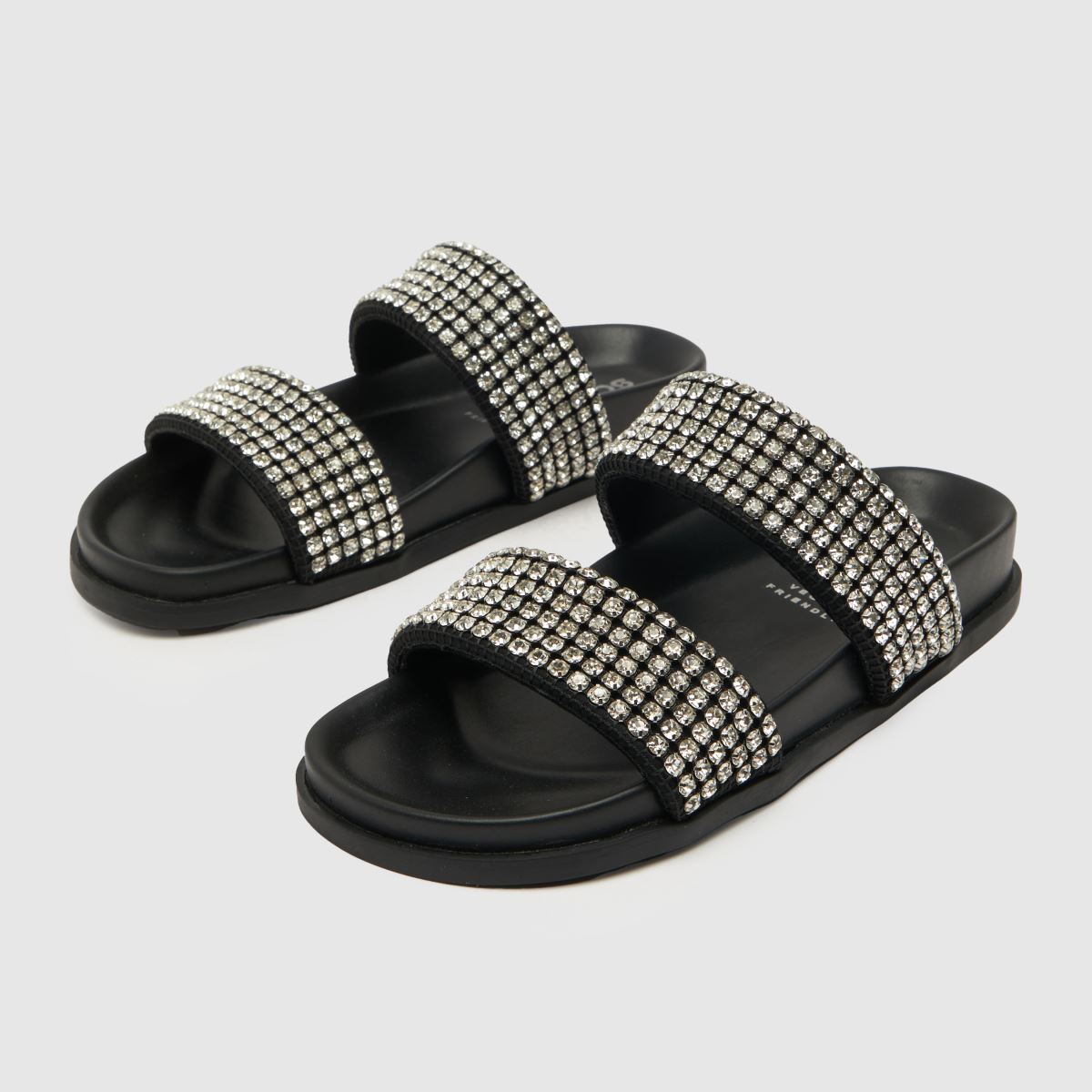 Schuh – Tessie – Svarta sandaler med utsmyckning