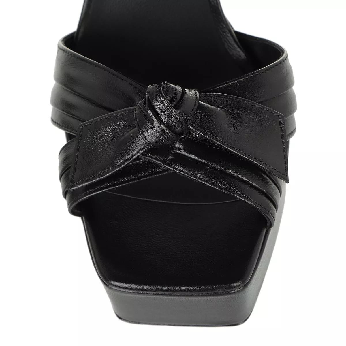 GIUSEPPE ZANOTTI Plateau Sandalen schwarz High Heel