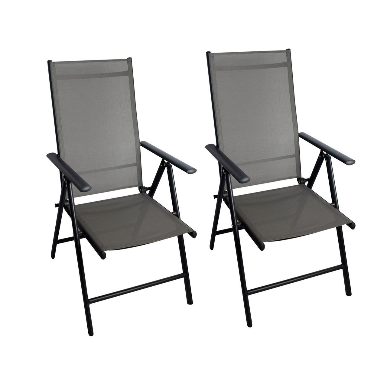 CHILLROI CHILLROI® Klappsessel Aluminium 2er Set Gartenstuhl klappbar Campingstuhl