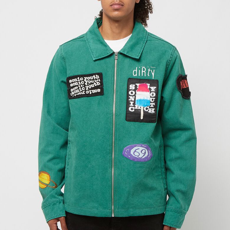 Pleasures Sonic Youth Work Jacket grün