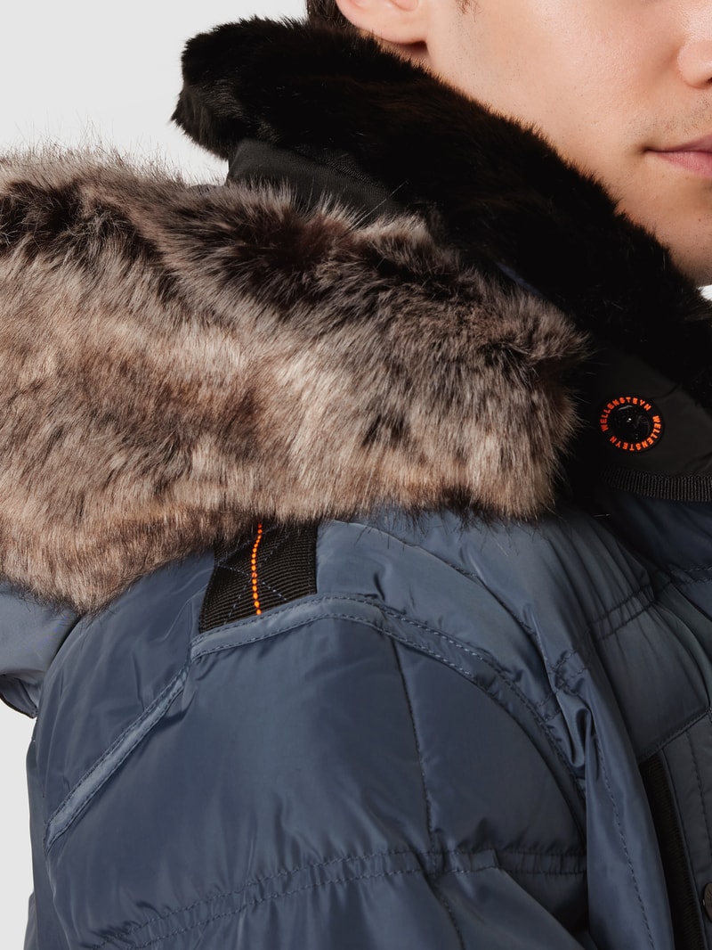 Funktionsjacke mit abnehmbarer Kapuze Modell 'MARVELLOUS' in blau