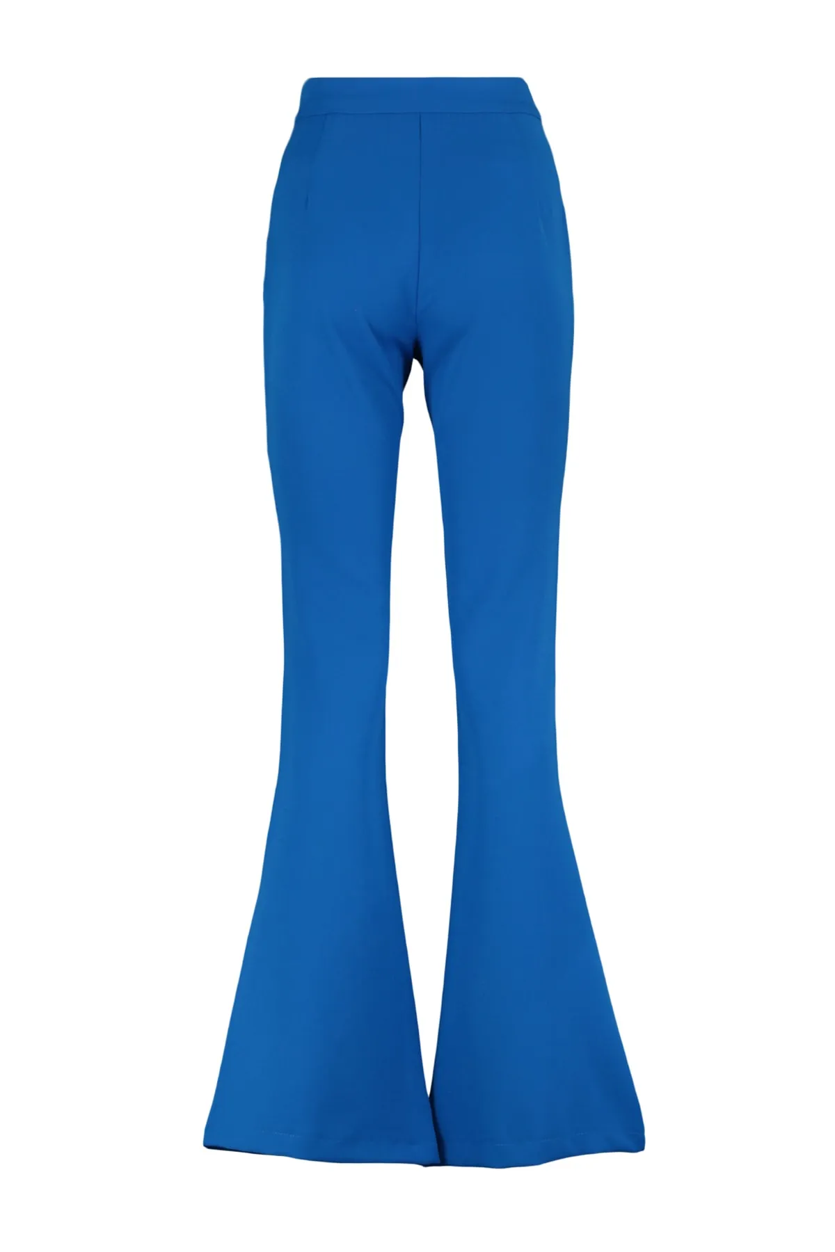 Trendyol Collection  Blaue, gewebte Hose mit ausgestelltem Bein TOFAW19BB0581