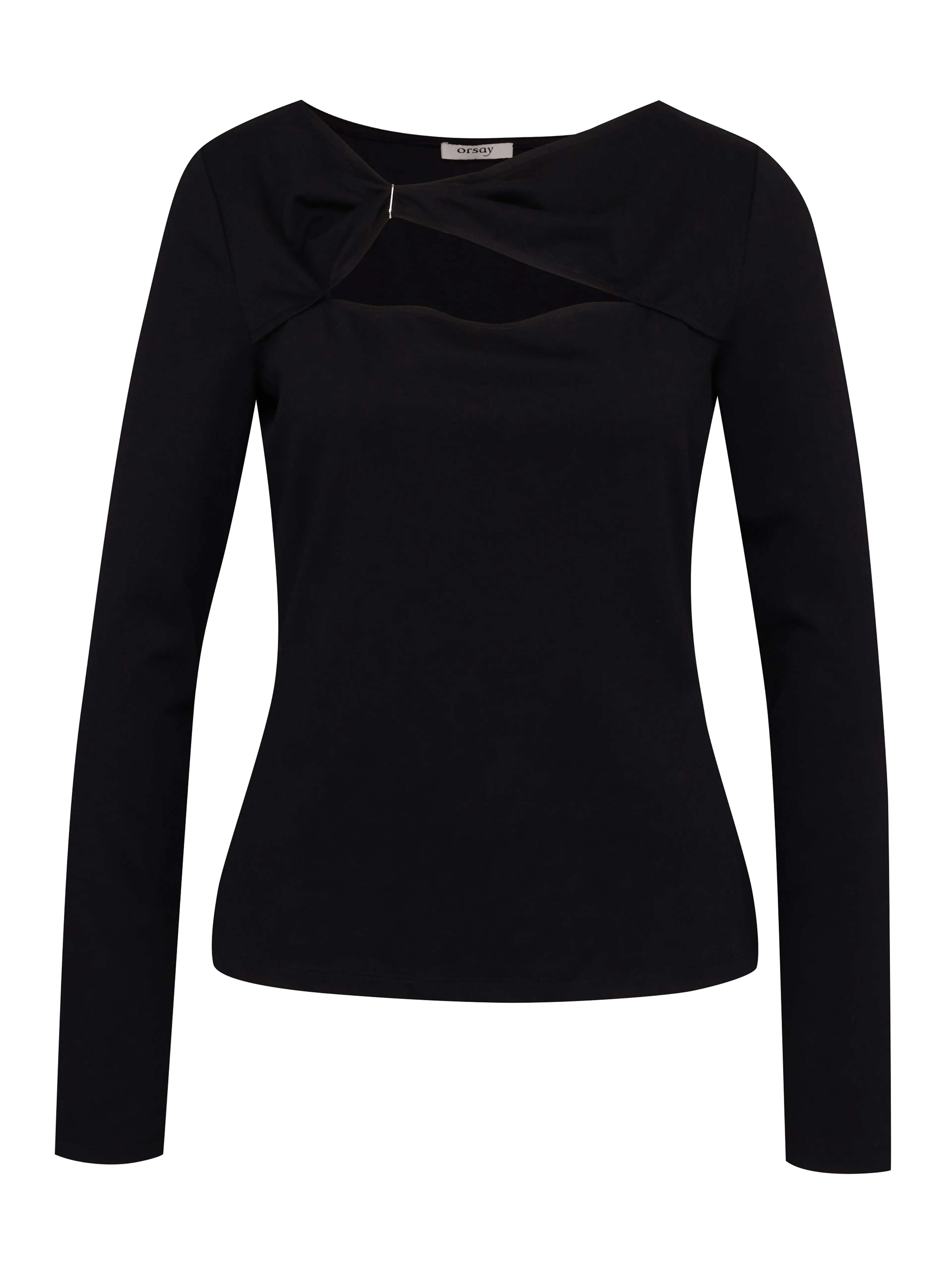 Schwarzes Damen-Langarm-T-Shirt ORSAY