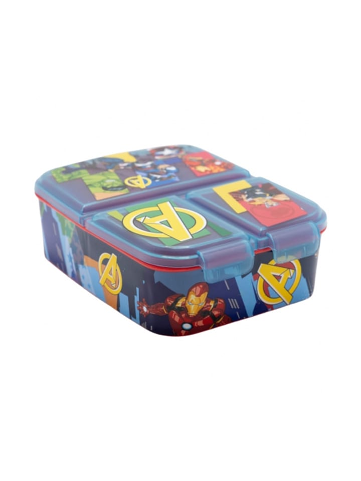 Avengers Kinder Premium Brotdose Lunchbox mit 3 Fächern in Mehrfarbig günstig kaufen onesize