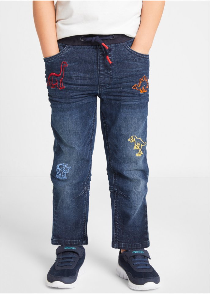 Jungen Jeans mit Dino Motiven, Regular Fit