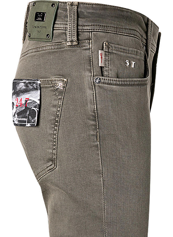 tramarossa, Jeans Leonardo, Slim Fit, Baumwoll-Stretch, khaki