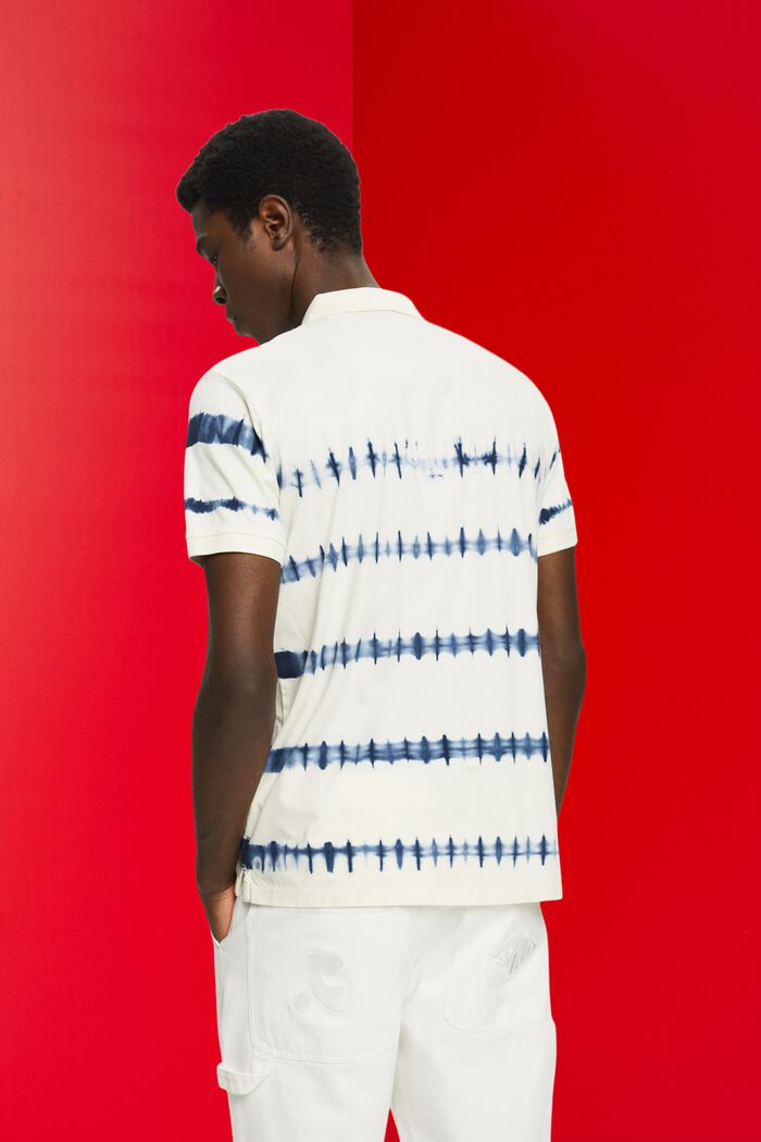 Poloshirt aus Baumwolle im Tie-Dye