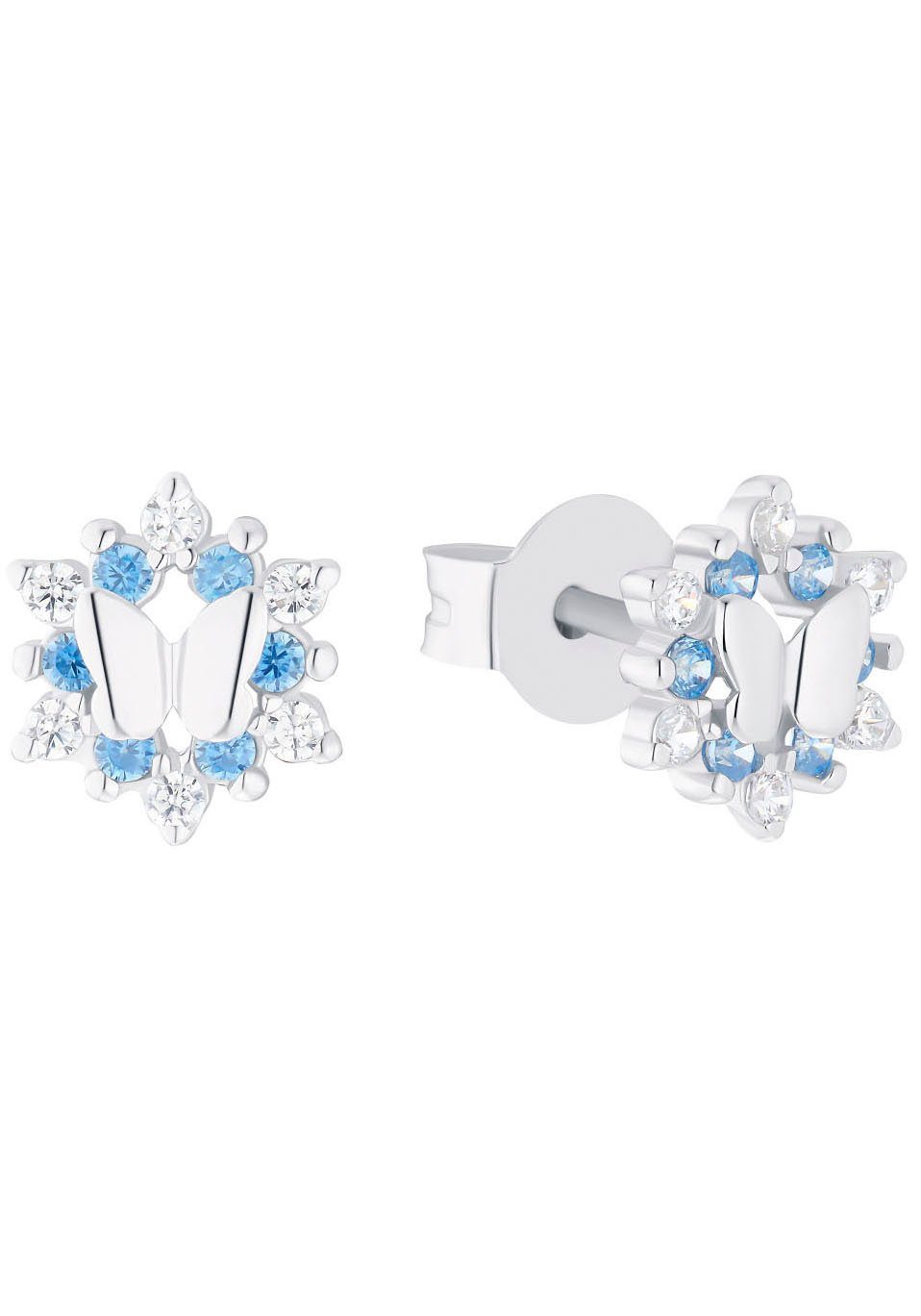 Prinzessin Lillifee Paar Ohrstecker Schmetterling, 9245598, mit Zirkonia