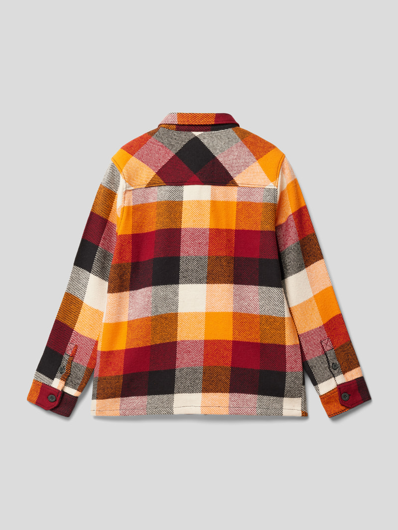 Overjacket mit Brusttaschen Modell 'CHECK' in rot