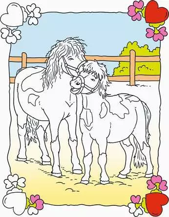 Mein liebster Malblock ab 4 Jahren: Pferde & Ponys